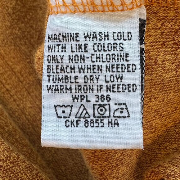 Vintage EZs Mens Long Sleeve Knit Polo Grandpa Shirt Retro Leisure Brown - Picture 4 of 7